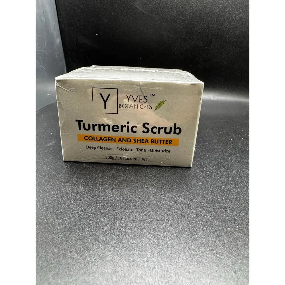 NWT Yves Botanicals Tumeric Scrub SEALED Full size 10fl oz